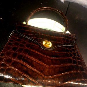 Vintage reptile bellstone purse from  1950's